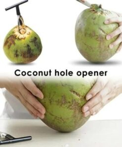 Alternative view of Stainless Steel Coconut Opener & Peeler Tool– Manual Coconut Knife & Driller for Easy Coconut Opening
