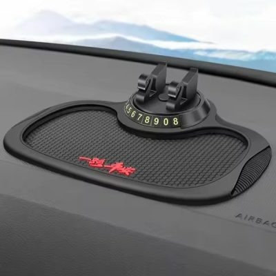 Multi-Functional Car Anti-Slip Dashboard Mat with Rotatable Phone Holder & Temporary Parking Number – Universal Non-Slip Silicone Car Dash Pad - Image 2