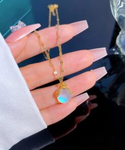 Alternative view of Fashion Lady Bug Gold Titanium Necklace