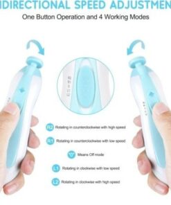 Alternative view of Electric Baby Nail File with Light – Safe Nail Trimmer Kit for Newborns & Toddlers, 6 Grinding Heads for Toes and Fingernails