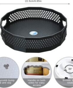 Alternative view of 360° Rotating Countertop Storage Box – Large-Capacity Seasoning Organizer with Handle