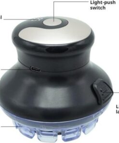 Alternative view of Hot New Wireless Round Hair Clipper – LED Trimmer with Adjustable 3–12mm Length for Men, Kids & Home Use