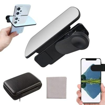 Adjustable Smartphone Camera Reflection Mirror Clip – Portable Phone Camera Mirror Attachment for Travel, Vlog, Selfie & Creative Reflection Photography - Image 2