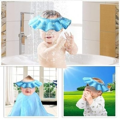 Adjustable Kids Shower Cap – Soft EVA Baby Bath Hat for Hair & Shower Protection - Image 2